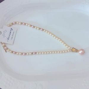 14inch short necklace fashion jewelry handmade so cute pearls